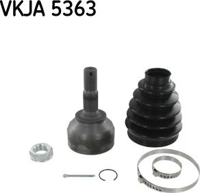 SKF VKJA 5363 - Šarnīru komplekts, Piedziņas vārpsta www.autospares.lv