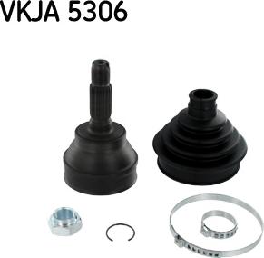 SKF VKJA 5306 - Šarnīru komplekts, Piedziņas vārpsta www.autospares.lv