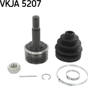 SKF VKJA 5207 - Šarnīru komplekts, Piedziņas vārpsta autospares.lv