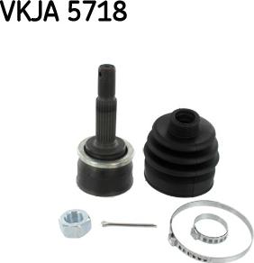 SKF VKJA 5718 - Šarnīru komplekts, Piedziņas vārpsta autospares.lv