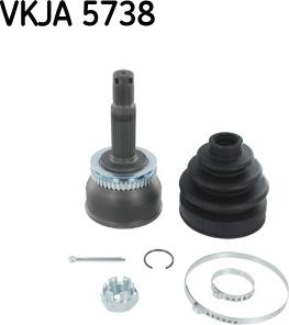 SKF VKJA 5738 - Šarnīru komplekts, Piedziņas vārpsta www.autospares.lv