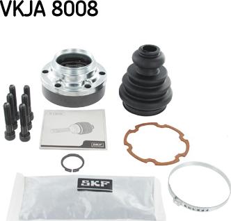 SKF VKJA 8008 - Шарнирный комплект, ШРУС, приводной вал www.autospares.lv