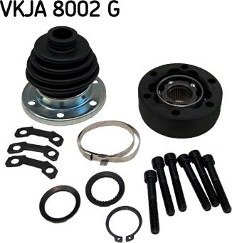 SKF VKJA 8002 G - Шарнирный комплект, ШРУС, приводной вал www.autospares.lv