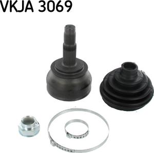 SKF VKJA 3069 - Шарнирный комплект, ШРУС, приводной вал www.autospares.lv