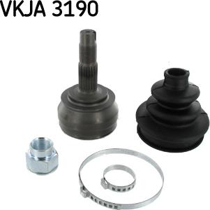 SKF VKJA 3190 - Šarnīru komplekts, Piedziņas vārpsta www.autospares.lv