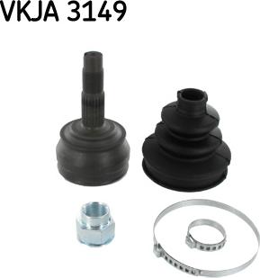 SKF VKJA 3149 - Šarnīru komplekts, Piedziņas vārpsta www.autospares.lv