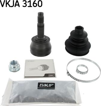 SKF VKJA 3160 - Шарнирный комплект, ШРУС, приводной вал www.autospares.lv