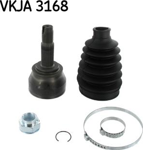 SKF VKJA 3168 - Šarnīru komplekts, Piedziņas vārpsta www.autospares.lv