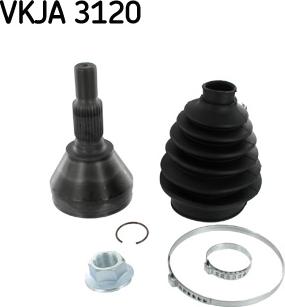 SKF VKJA 3120 - Šarnīru komplekts, Piedziņas vārpsta www.autospares.lv