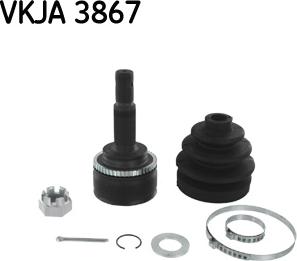 SKF VKJA 3867 - Šarnīru komplekts, Piedziņas vārpsta autospares.lv