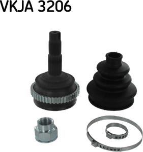 SKF VKJA 3206 - Šarnīru komplekts, Piedziņas vārpsta www.autospares.lv