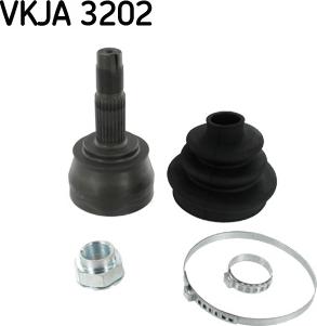 SKF VKJA 3202 - Šarnīru komplekts, Piedziņas vārpsta www.autospares.lv