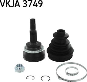 SKF VKJA 3749 - Šarnīru komplekts, Piedziņas vārpsta www.autospares.lv