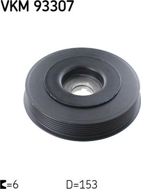 SKF VKM 93307 - Belt Pulley, crankshaft www.autospares.lv