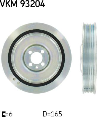 SKF VKM 93204 - Шкив коленчатого вала www.autospares.lv