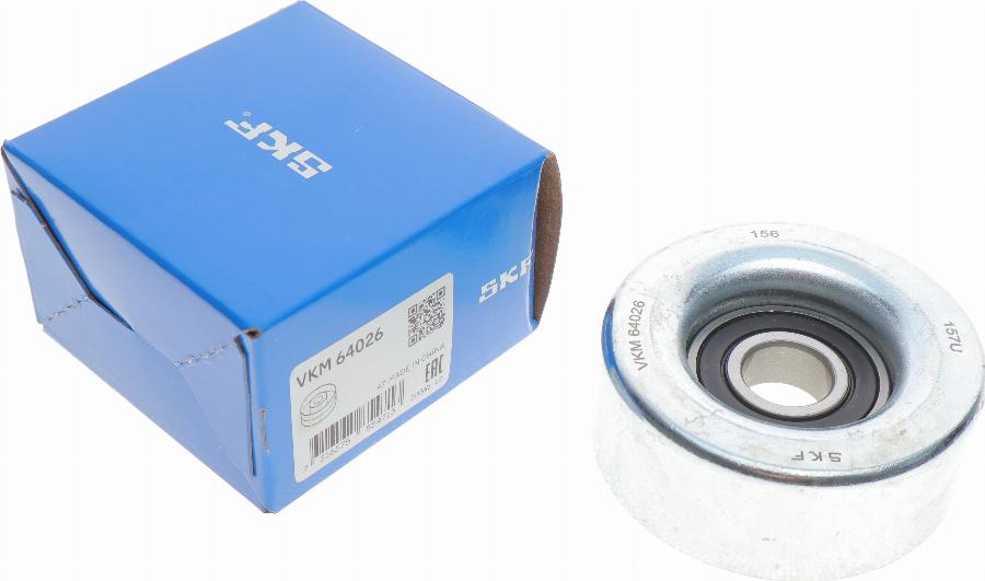 SKF VKM 64026 - Parazīt / Vadrullītis, Ķīļrievu siksna www.autospares.lv