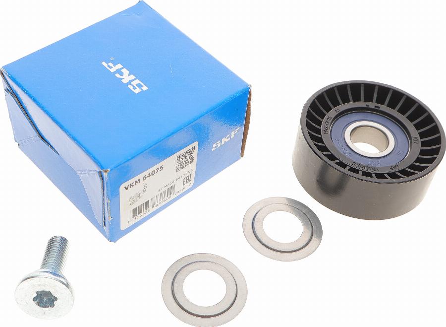 SKF VKM 64075 - Parazīt / Vadrullītis, Ķīļrievu siksna autospares.lv