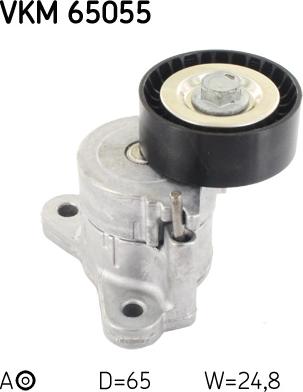 SKF VKM 65055 - Ролик, поликлиновый ремень www.autospares.lv