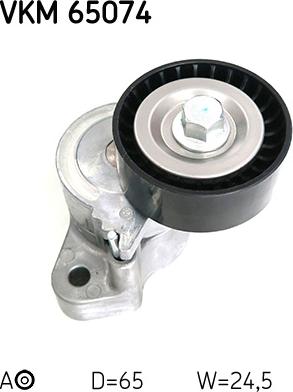 SKF VKM 65074 - Ролик, поликлиновый ремень www.autospares.lv