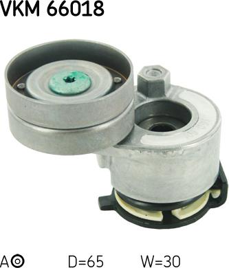 SKF VKM 66018 - Parazīt / Vadrullītis, Ķīļrievu siksna autospares.lv