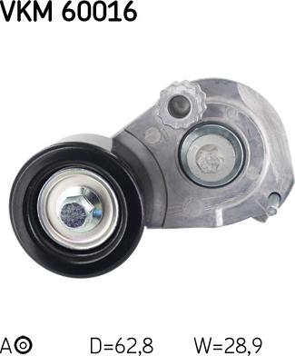 SKF VKM 60016 - Parazīt / Vadrullītis, Ķīļrievu siksna autospares.lv