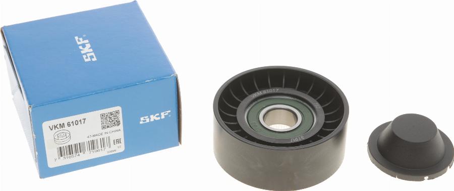 SKF VKM 61017 - Parazīt / Vadrullītis, Ķīļrievu siksna www.autospares.lv