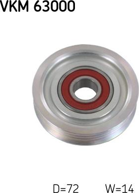 SKF VKM 63000 - Pulley, v-ribbed belt www.autospares.lv