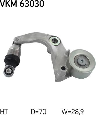 SKF VKM 63030 - Ролик, поликлиновый ремень www.autospares.lv