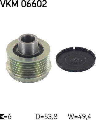 SKF VKM 06602 - Piedziņas skriemelis, Ģenerators autospares.lv