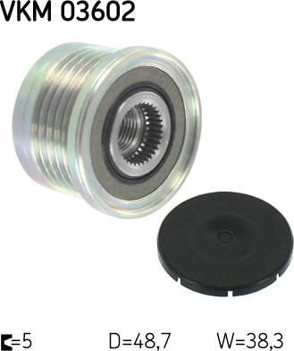 SKF VKM 03602 - Шкив генератора, муфта www.autospares.lv