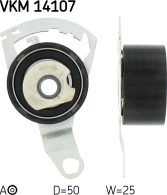 SKF VKM 14107 - Tensioner Pulley, timing belt www.autospares.lv