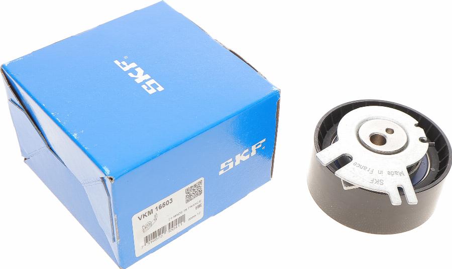 SKF VKM 16503 - Spriegotājrullītis, Gāzu sadales mehānisma piedziņas siksna www.autospares.lv