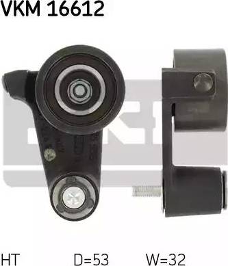 SKF VKM 16612 - Spriegotājrullītis, Gāzu sadales mehānisma piedziņas siksna www.autospares.lv