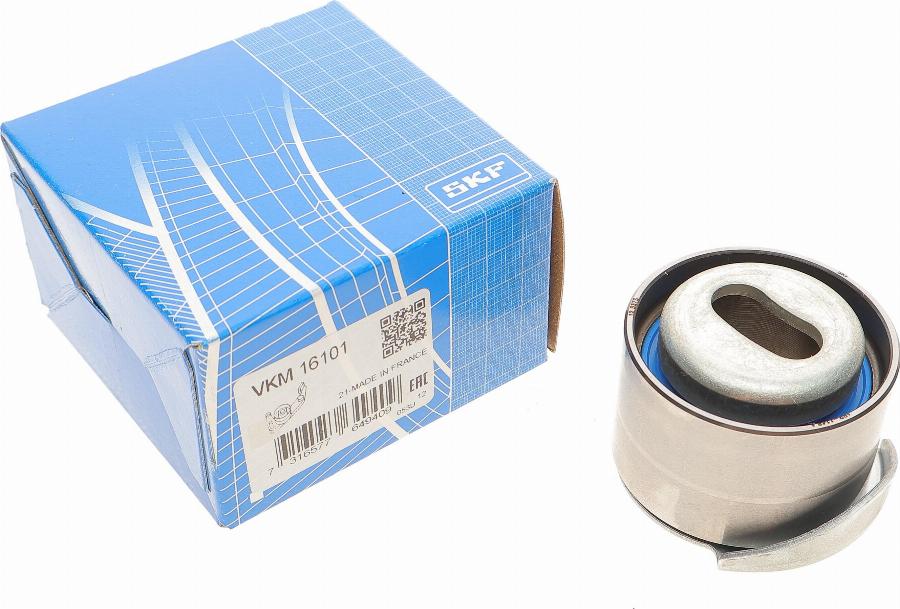 SKF VKM 16101 - Spriegotājrullītis, Gāzu sadales mehānisma piedziņas siksna autospares.lv