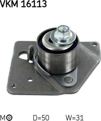 SKF VKM 16113 - Spriegotājrullītis, Gāzu sadales mehānisma piedziņas siksna autospares.lv