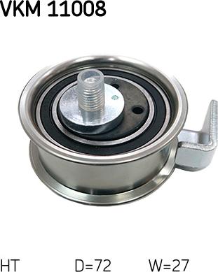 SKF VKM 11008 - Tensioner Pulley, timing belt www.autospares.lv