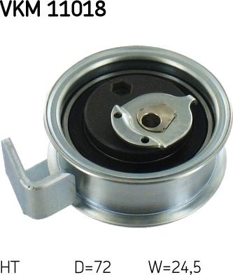 SKF VKM 11018 - Tensioner Pulley, timing belt www.autospares.lv