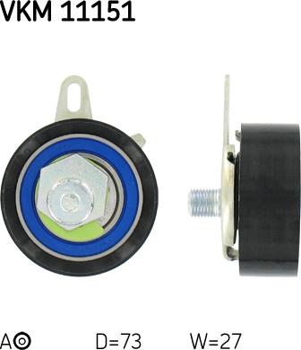 SKF VKM 11151 - Tensioner Pulley, timing belt www.autospares.lv