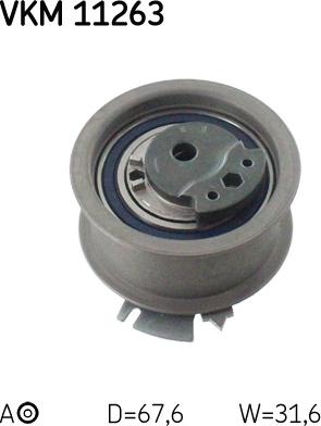 SKF VKM 11263 - Tensioner Pulley, timing belt www.autospares.lv