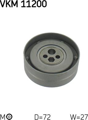 SKF VKM 11200 - Spriegotājrullītis, Gāzu sadales mehānisma piedziņas siksna www.autospares.lv