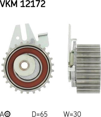 SKF VKM 12172 - Натяжной ролик, зубчатый ремень ГРМ www.autospares.lv