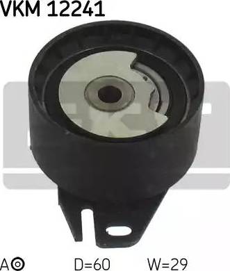 SKF VKM 12241 - Spriegotājrullītis, Gāzu sadales mehānisma piedziņas siksna www.autospares.lv