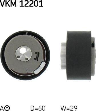 SKF VKM 12201 - Tensioner Pulley, timing belt www.autospares.lv