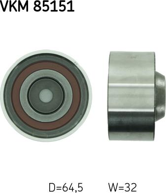 SKF VKM 85151 - Parazīt / Vadrullītis, Zobsiksna www.autospares.lv