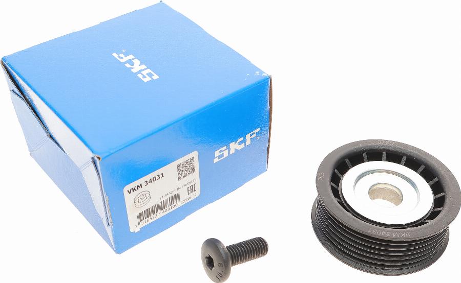 SKF VKM 34031 - Parazīt / Vadrullītis, Ķīļrievu siksna autospares.lv