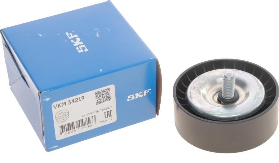 SKF VKM 34219 - Parazīt / Vadrullītis, Ķīļrievu siksna www.autospares.lv