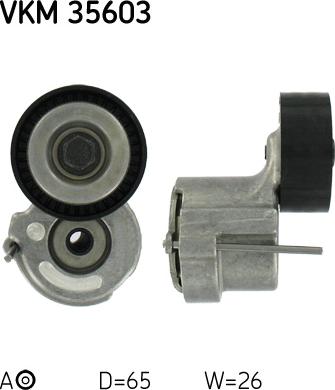 SKF VKM 35603 - Ролик, поликлиновый ремень www.autospares.lv