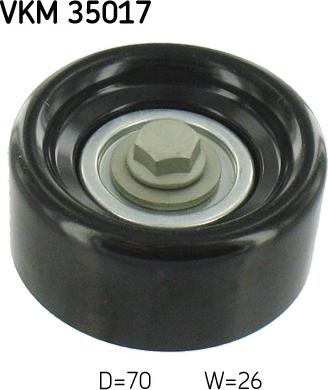 SKF VKM 35017 - Ролик, поликлиновый ремень www.autospares.lv