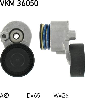 SKF VKM 36050 - Ролик, поликлиновый ремень www.autospares.lv