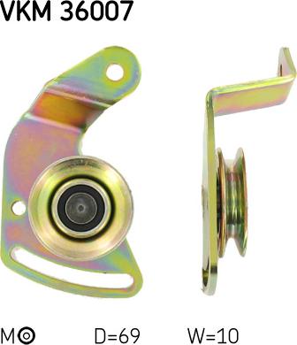 SKF VKM 36007 - Spriegotājrullītis, Ķīļsiksna www.autospares.lv